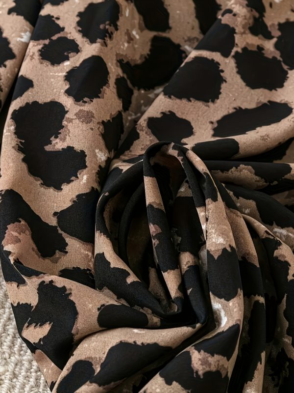 ladies new style women's trousers leopard print casual pants elastic waist loose wide leg pants